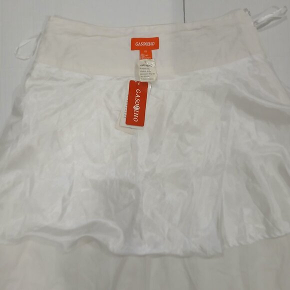 GASOLINO women's midi cream flared skirt size XL. - Picture 7 of 13